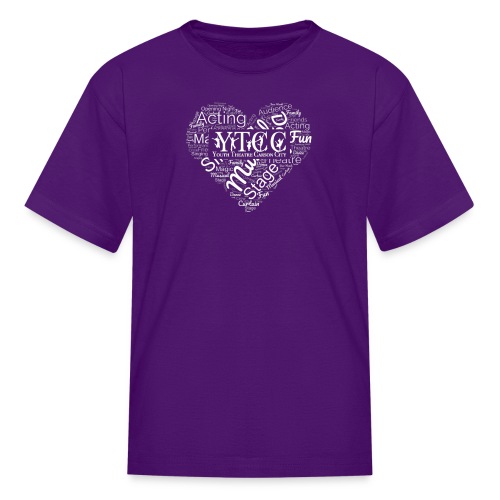 YTCC Heart Word Cloud - Kids' T-Shirt