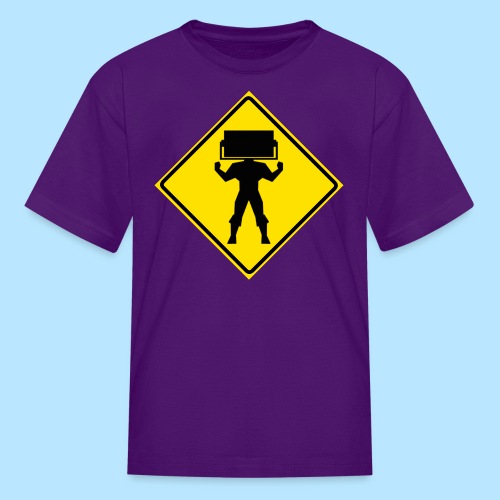 STEAMROLLER MAN SIGN - Kids' T-Shirt