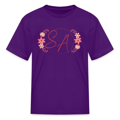 Pretty Pink Circle of Flowers Smith Adventures - Kids' T-Shirt