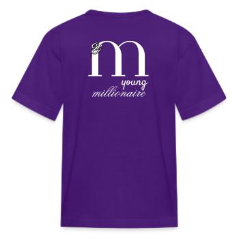 Young Millionaire - Kid's T-Shirt - purple - Back