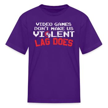 Gaming Geek - Kid's T-Shirt - purple - Front
