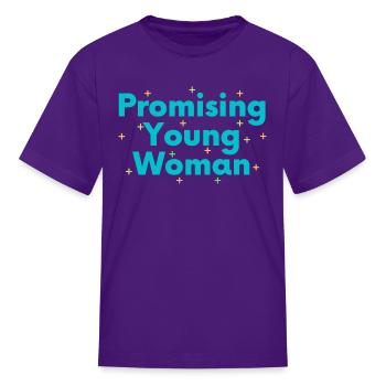 Promising Young Woman - Kid's T-Shirt - purple - Front