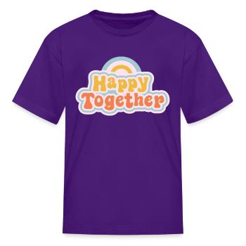 Happy together - Kid's T-Shirt - purple - Front