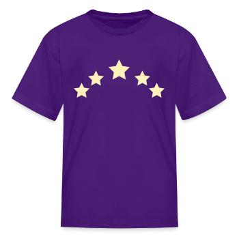 stars - Kid's T-Shirt - purple - Front