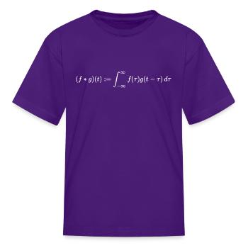 Convolution Product Of Two Functions Physics And - Kid's T-Shirt - purple - Front