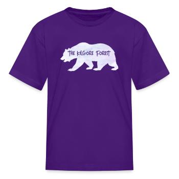 Bear - Polar - Kid's T-Shirt - purple - Front