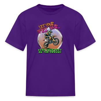 SOARING SPIRIT4 - Kid's T-Shirt - purple - Front