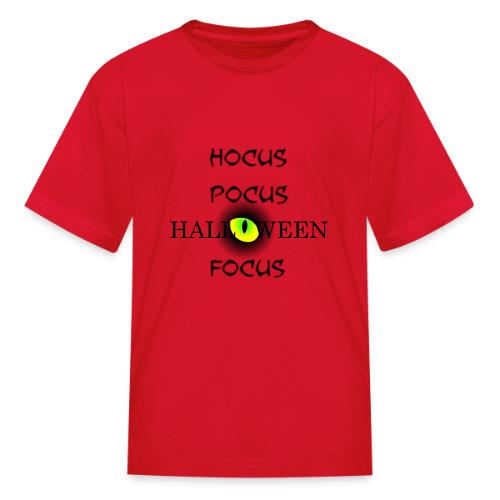 Hocus Pocus Halloween Focus Word Art - Kid's T-Shirt