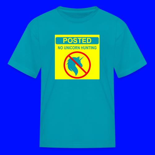Posted Unicorn Hunting (open) - Kid's T-Shirt