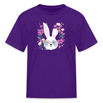 Easter Bunny - Kid's T-Shirt - purple - Front