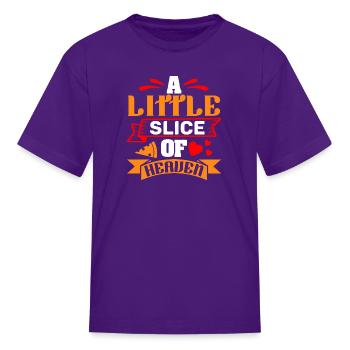 A Little Slice Of Heaven - Kid's T-Shirt - purple - Front