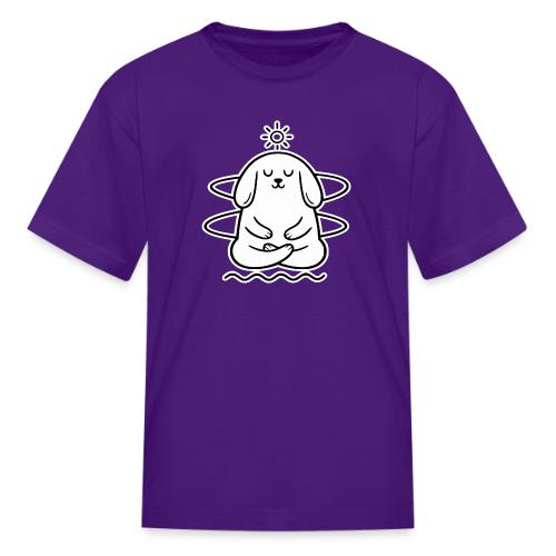 Cute Meditating Bunny Zen Yoga Animal - Kid's T-Shirt