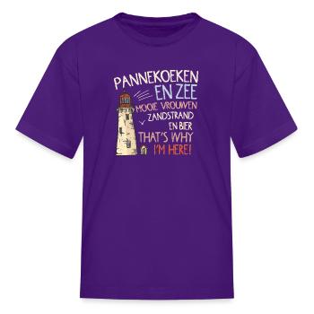 Netherlands Netherlands Vacation By The Sea - Kid's T-Shirt - purple - Front