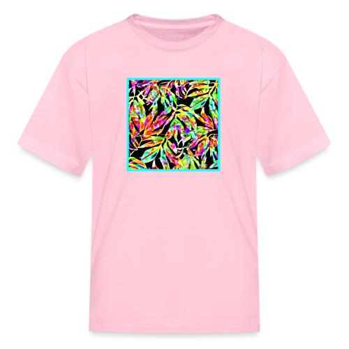 Chic Neon Pattern: Vibrant Bliss - Kid's T-Shirt