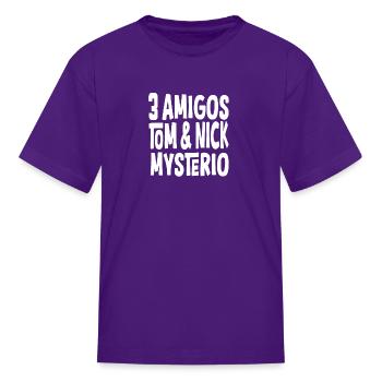 Tom And Nick Mysterio - Kid's T-Shirt - purple - Front
