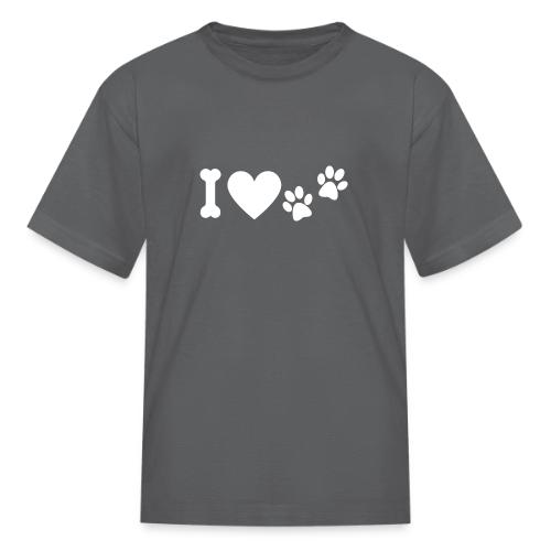 I Love Dog Prints - Kid's T-Shirt