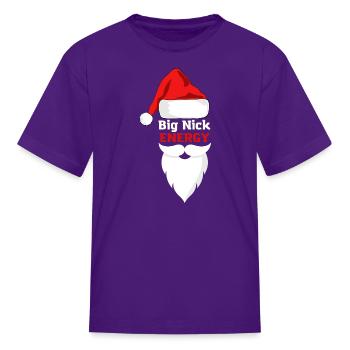 Big nick energy t-shirt - Kid's T-Shirt - purple - Front