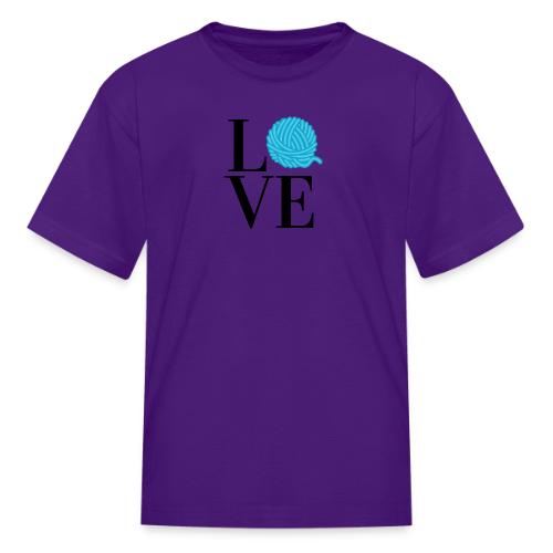 Love Yarn Teal - Kid's T-Shirt
