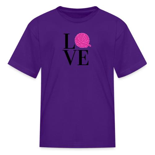 Love Yarn Pink - Kid's T-Shirt