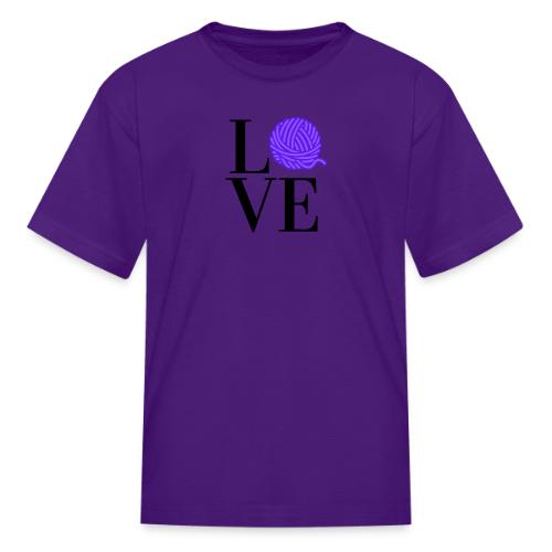Love Yarn Purple - Kid's T-Shirt