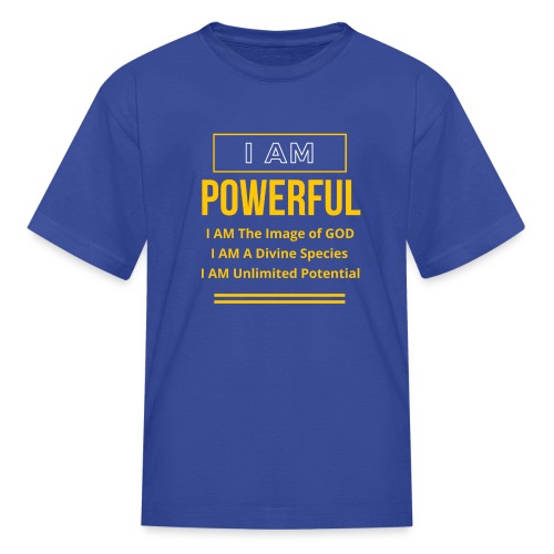 I AM Powerful (Dark Collection) - Kids' T-Shirt