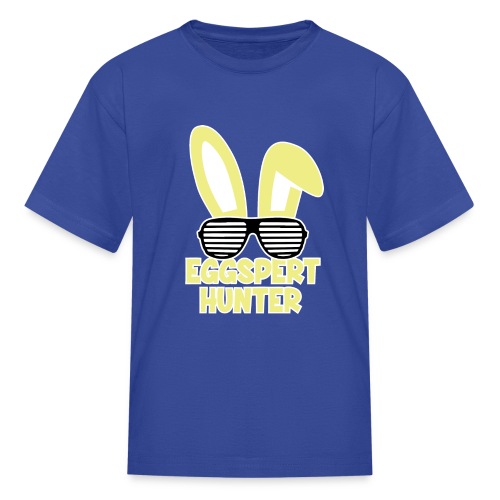 Eggspert Hunter Easter Bunny with Sunglasses - Kids' T-Shirt