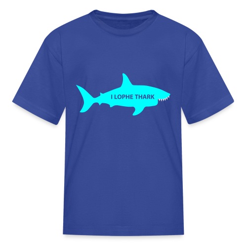 I Love Shark Teeth meme - Kids' T-Shirt