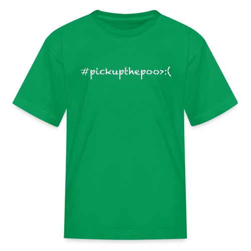 Pick up the poo dog shirt - Kids' T-Shirt