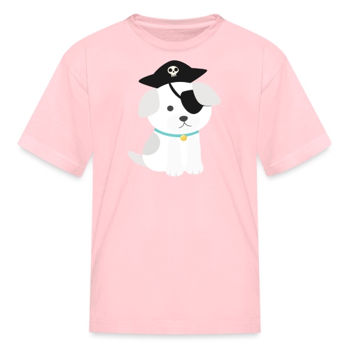 Dog with a pirate eye patch doing Vision Therapy! - Kids' T-Shirt