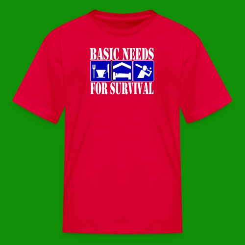 Softball/Baseball Basic Needs - Kids' T-Shirt