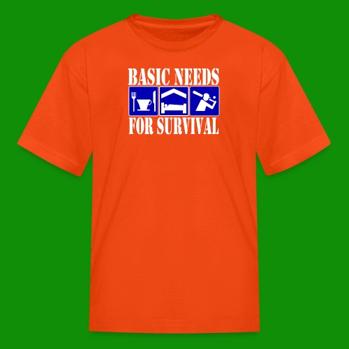 Softball/Baseball Basic Needs - Kids' T-Shirt