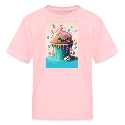 Cake Caricature - January 1st Dessert Psychedelics - Kids' T-Shirt