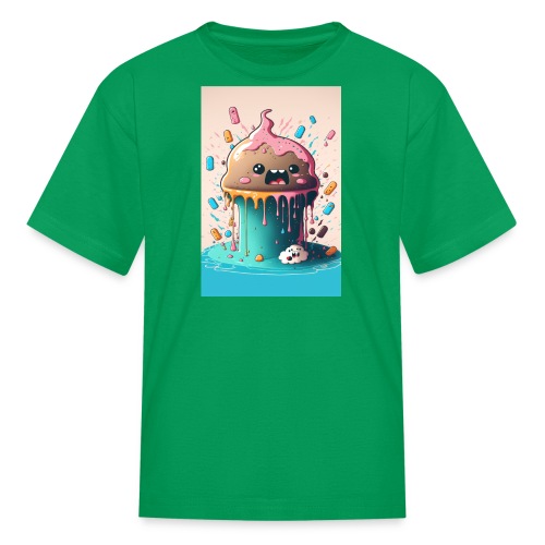 Cake Caricature - January 1st Dessert Psychedelics - Kids' T-Shirt