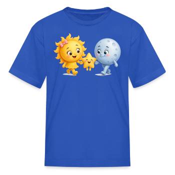 Stars family  - Kid's T-Shirt - royal blue - Front