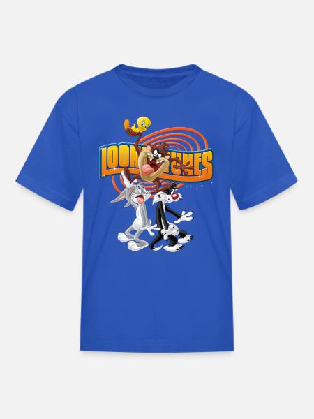 Looney Tunes Bugs Taz Tweety Sylvester - Kid's T-Shirt - royal blue