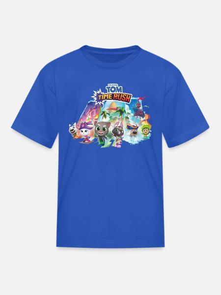 Talking Tom Time Rush Tom And The Magic Gate - Kid's T-Shirt - royal blue