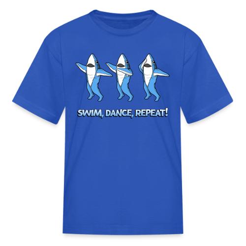 Dancing Sharks - Swim, Dance, Repeat - Kid's T-Shirt