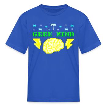 Geek Mind - Kid's T-Shirt - royal blue - Front