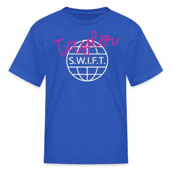Neon World - Kid's T-Shirt - royal blue - Front