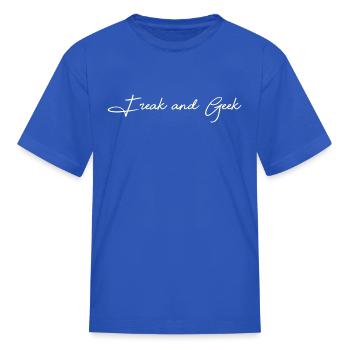 Freak And Geek - Kid's T-Shirt - royal blue - Front
