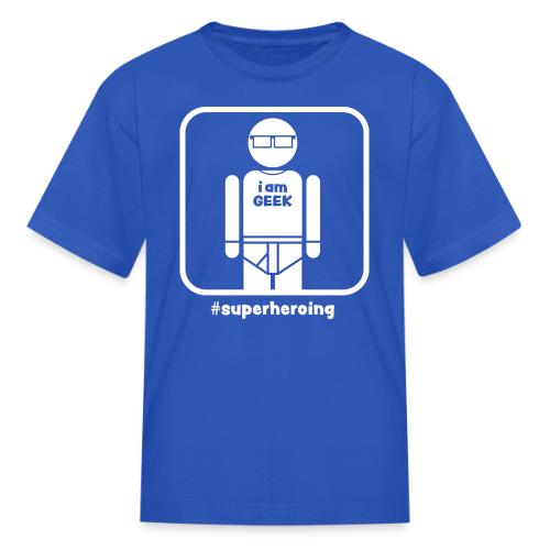 iamGEEK #superheroing - Kid's T-Shirt