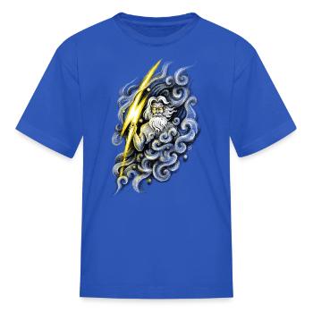 Zeus - Kid's T-Shirt - royal blue - Front