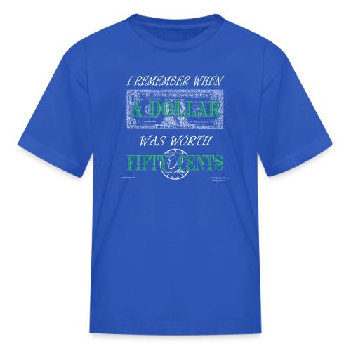 Dollar Front/Back (Dark Backgrounds) - Kid's T-Shirt