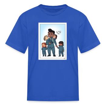 Mamacostia Quartermama and the toddler unit Long - Kid's T-Shirt - royal blue - Front