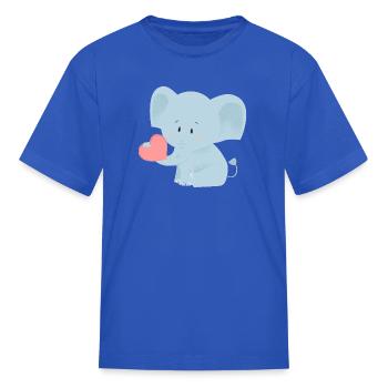 baby elephant - Kid's T-Shirt - royal blue - Front