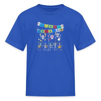 Dia De los Muertos Day of the Dead - Kid's T-Shirt - royal blue - Front