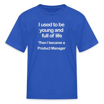 Full of Life Product Manager boy - Kid's T-Shirt - royal blue - Front