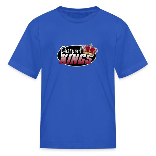 Passport Kings logo for dark shirts - Kid's T-Shirt