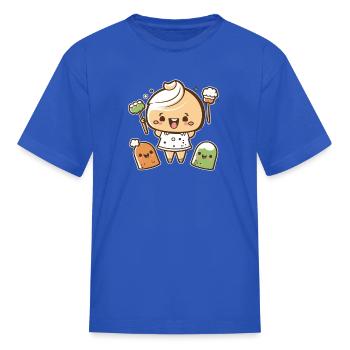 Kawaii character - Kid's T-Shirt - royal blue - Front