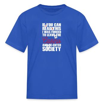Funny Casino Gambling Gamble - Kid's T-Shirt - royal blue - Front